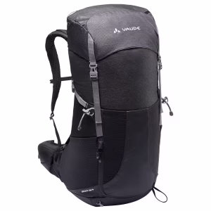 Vaude Brenta 36+6 Musta – Tilava ja mukava vaellusreppu pidemmille matkoille