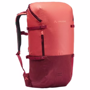 Vaude CityGo 30 musta reppu, vedenpitävä ja tilava reppu arkeen ja pyöräilyyn.